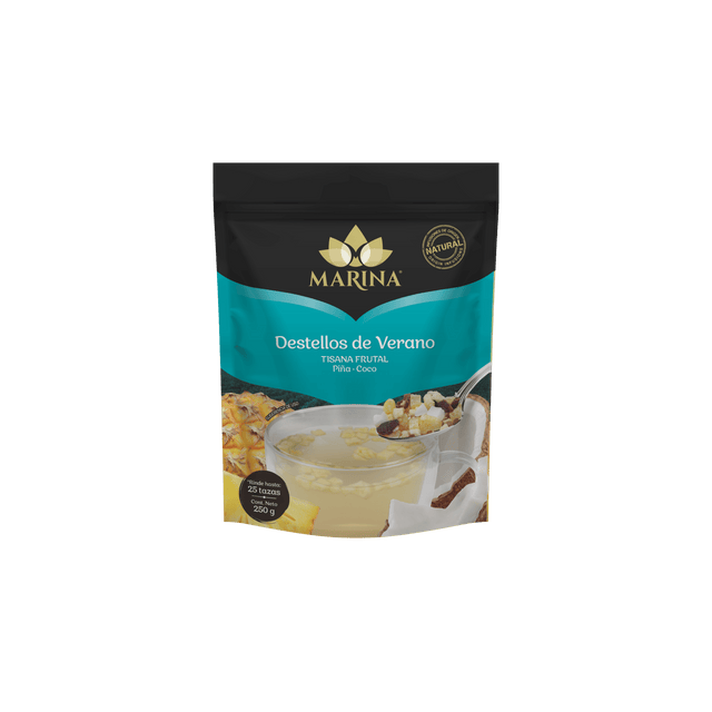 TISANA FRUTAL PIÑA COCO DESTELLOS DE VERANO MARINA BOLSA 500 GRAMOS