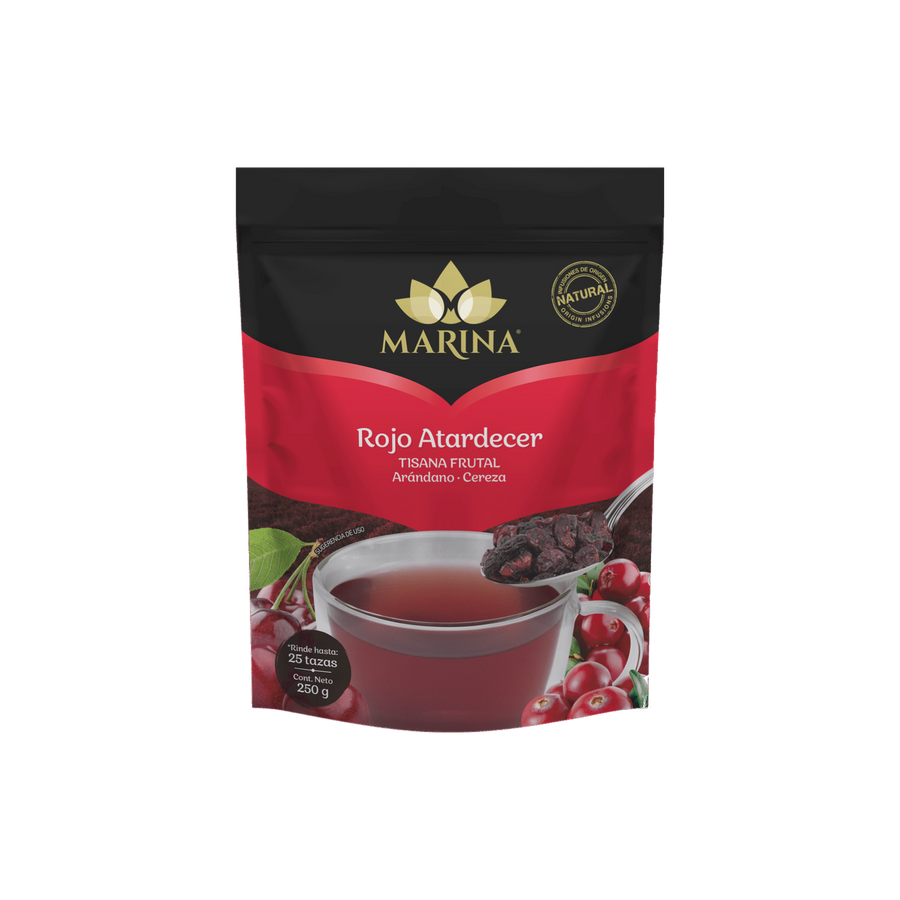 Tisana Frutal Arándano Cereza Rojo Atardecer Marina 250g