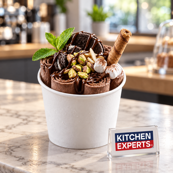 VASO PAPEL 8 OZ PARA HELADO| IDEAL PARA GELATO O NIEVE - escena KEX