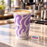 Vasos para Café de Papel 12 oz (12 onzas) Blancos | Desechables - escena KEX