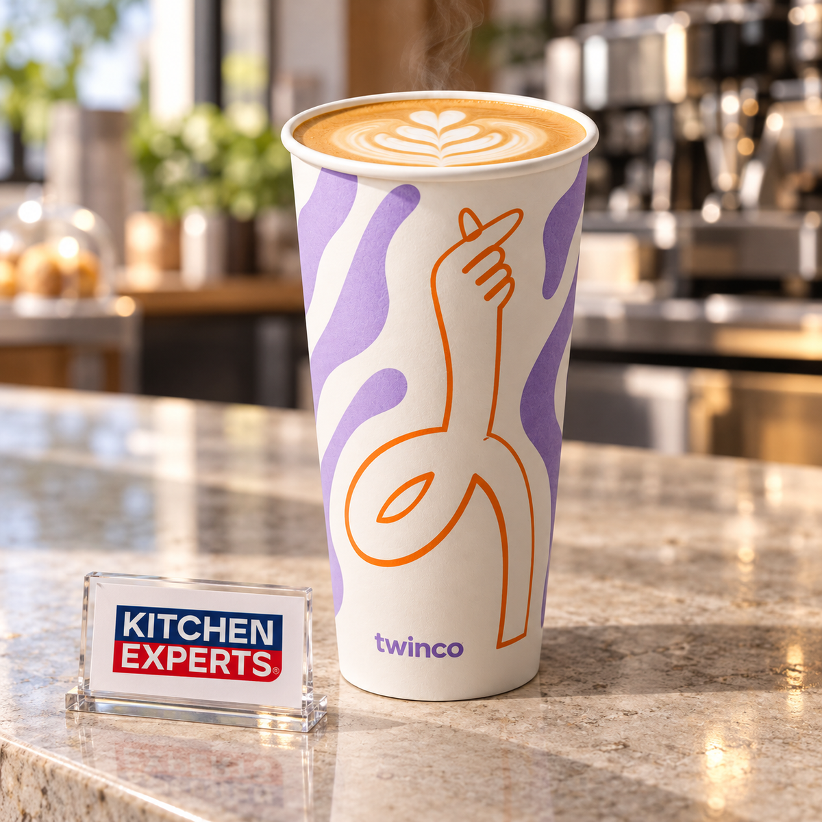 Vasos para Café de Papel 20 oz (20 onzas) Blancos | Desechables - escena KEX