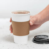 Vasos para café de papel de 16 oz, color Blanco - Kitchen Experts KEXDesechablesKaratKitchen Experts KEX