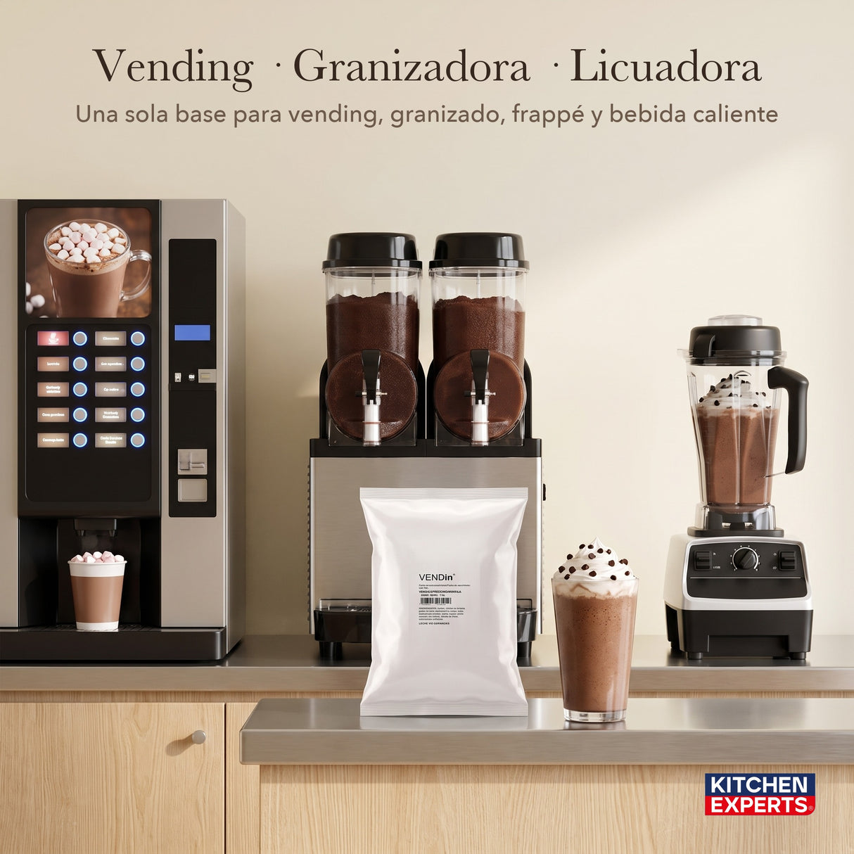 Vendin Cocoa Supreme se usa en máquina vending de café, granizadora y licuadora | KEX