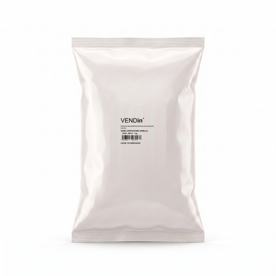Vendin Cappuccino Vanilla bolsa de 1 kg, mezcla en polvo para máquina vending | Kitchen Experts KEX