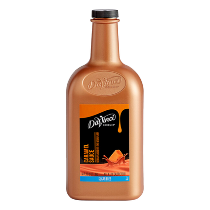 SALSA DAVINCI CARAMELO SUGAR FREE BOTELLA 1/2 GALON