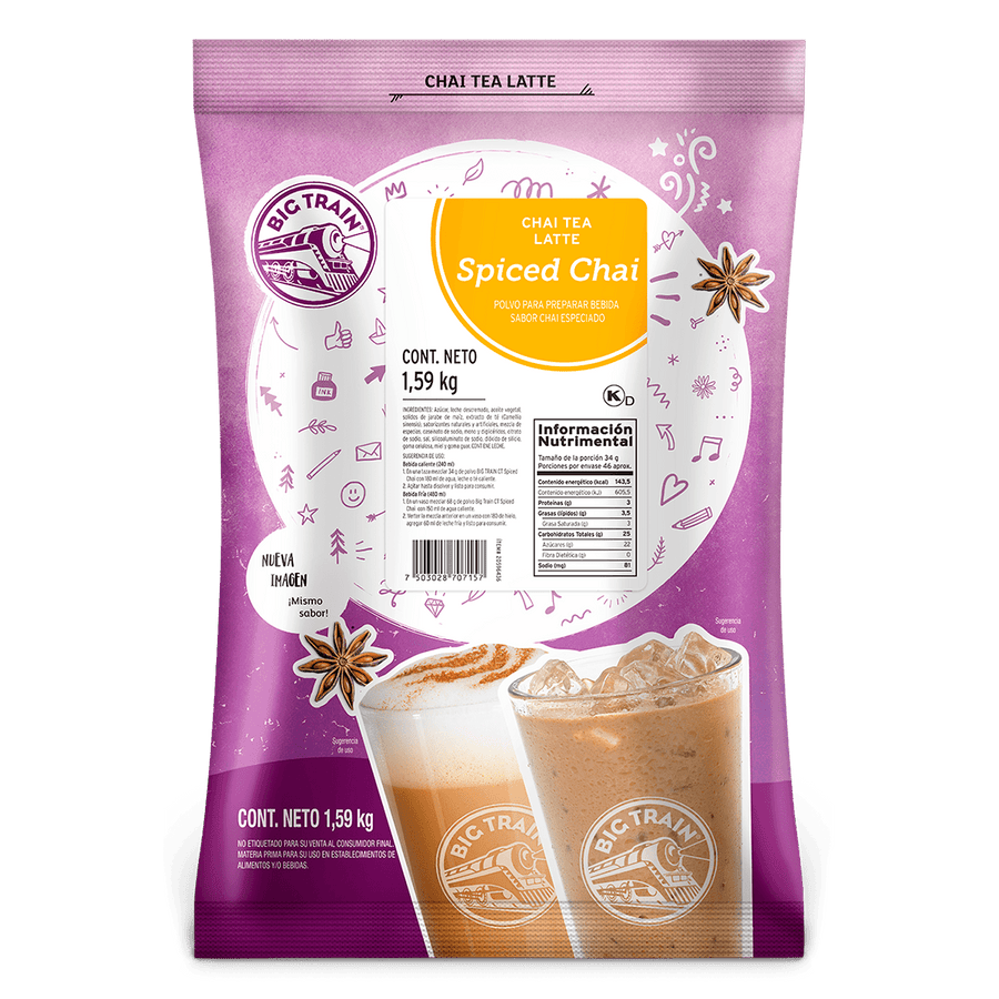 Big Train Base Spiced Chai 1590 Gramos para cafeterías | Kitchen Experts KEX