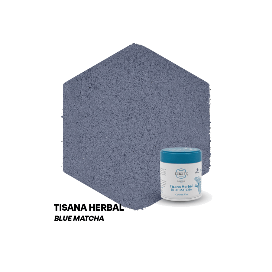 Euro Té Tisana Herbal Blue Matcha 90 Gramos para cafeterías | Kitchen Experts KEX