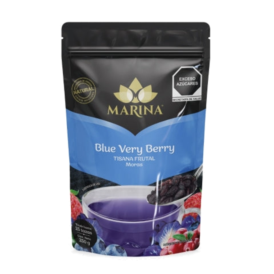 Tisana Frutal Moras Blue Very Berry Marina Bolsa 250 Gramos