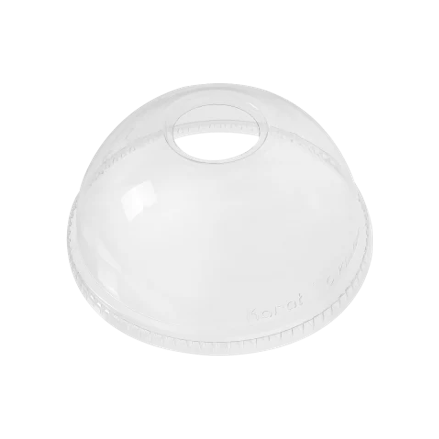 Tapa de domo de plástico para vaso transparente | para vaso de 12 oz, 16 oz y 20 oz - Kitchen Experts KEX