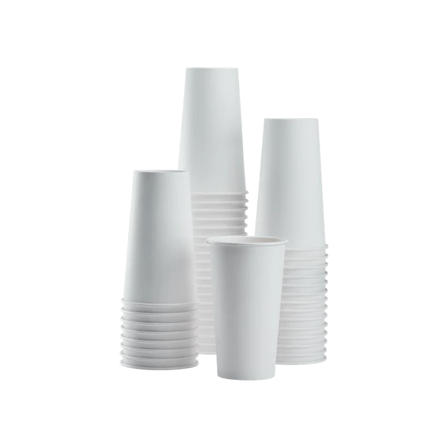 Vasos para Café de Papel 20 oz (20 onzas) Blancos | Desechables - Kitchen Experts KEX