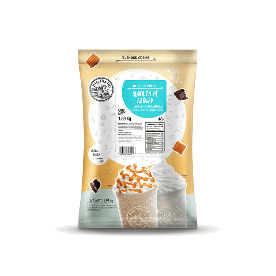 Big Train Base Algodon Azucar 1.59 Kg para cafeterías | Kitchen Experts KEX