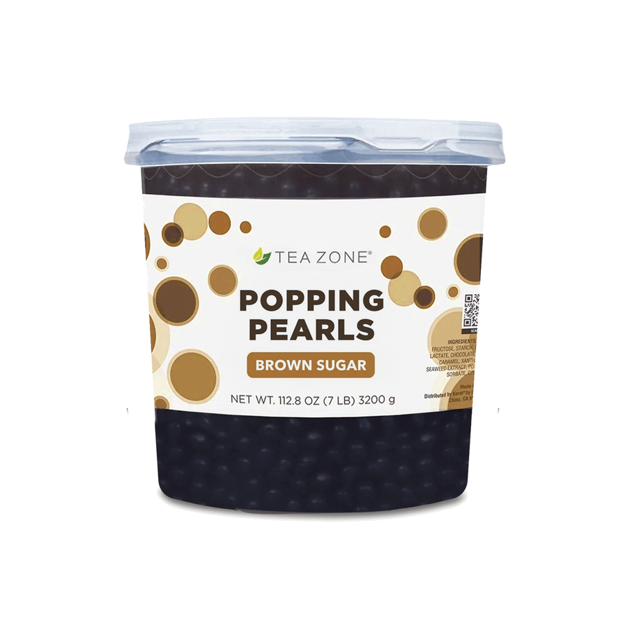 Tea Zone Brown Sugar Perlitas Explosivas Boba 3200 Gramos para cafeterías | Kitchen Experts KEX