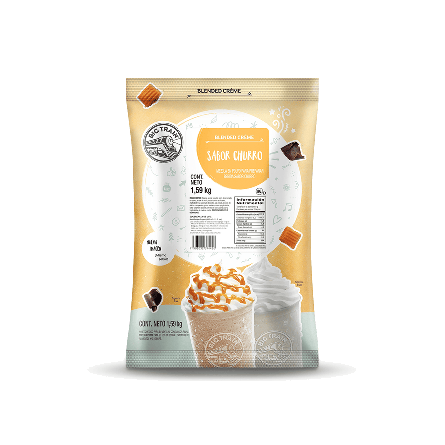 Big Train Base Churro 1.59 Kg para cafeterías | Kitchen Experts KEX