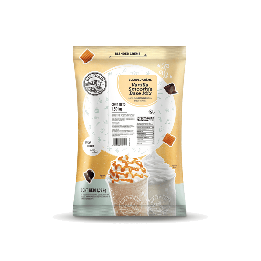 Big Train Base Vanilla Smothie Mix 1.59 Kg para cafeterías | Kitchen Experts KEX