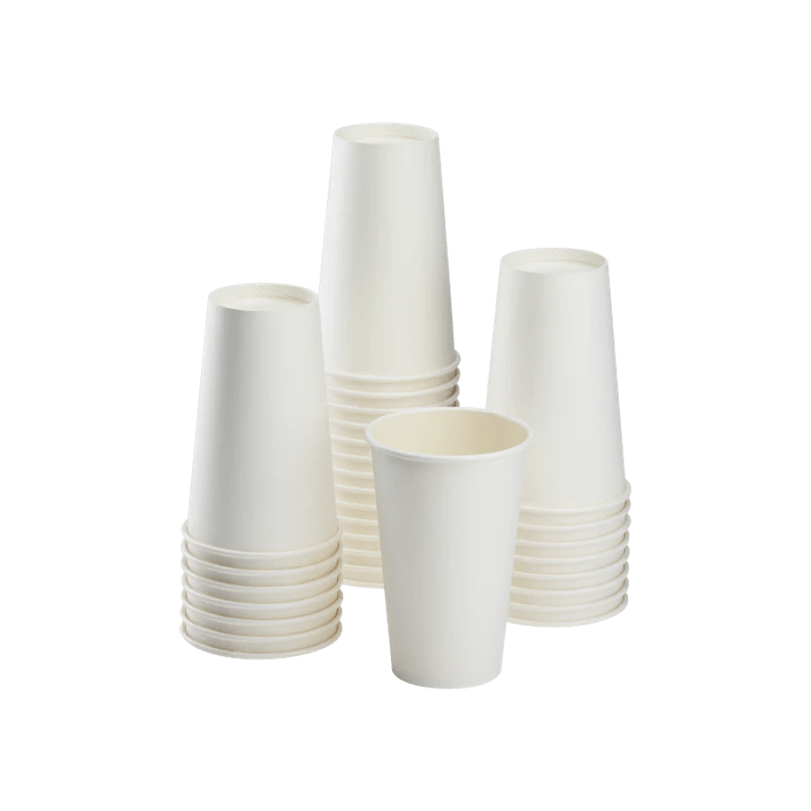 Vasos para Café de Papel 16 oz (16 onzas) Blancos | Desechables - Kitchen Experts KEX
