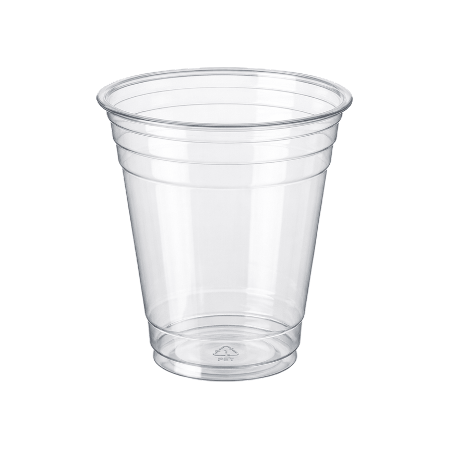 Vasos PET 12 oz (12 onzas) para Bebidas Frías | Transparentes y Resistentes - Kitchen Experts KEX